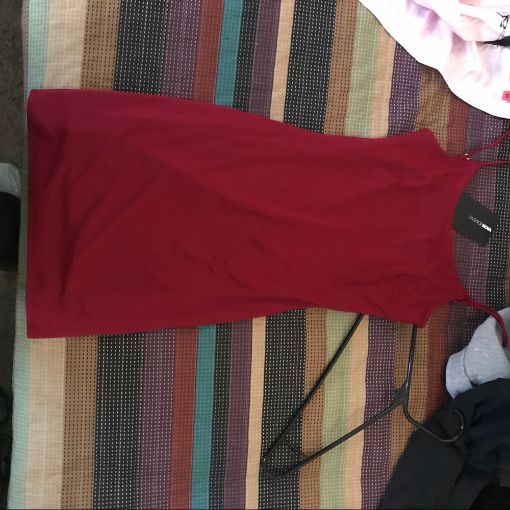 Fashion nova tight red dress